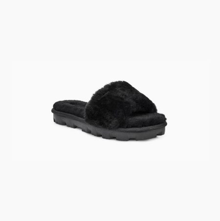 UGG Cozette Slide Black Slippers for Women (BAVM08514)